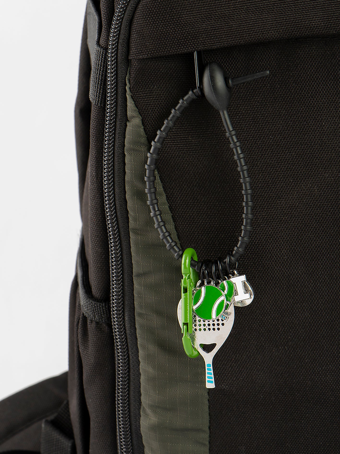 Llavero con dijes Padel Black